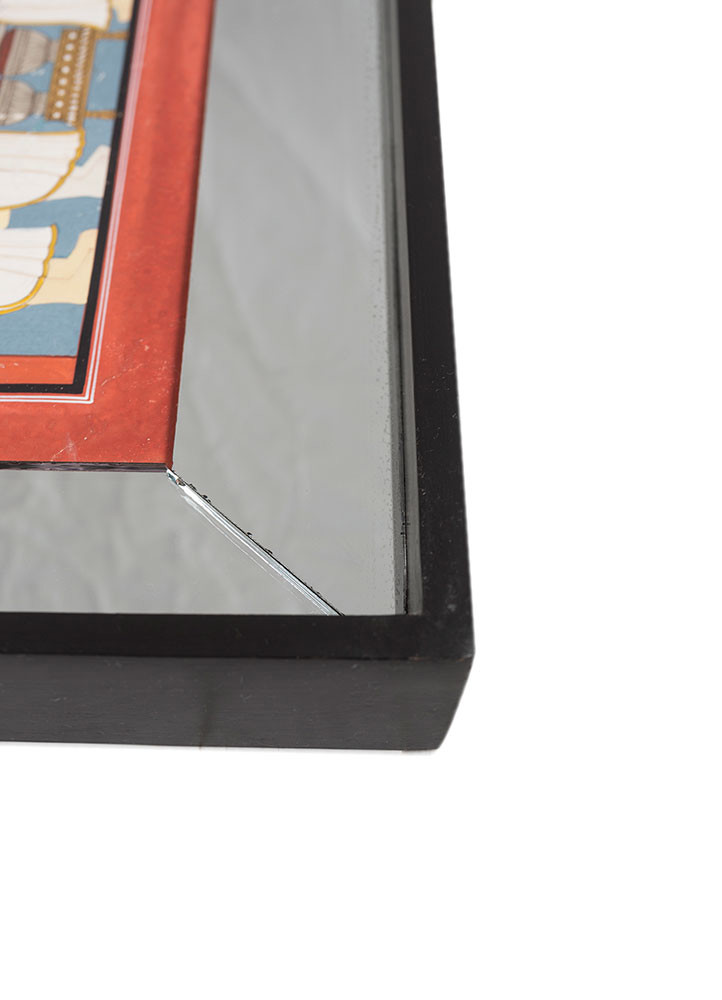 pichwai art red and orange cotton cloth art work WALL ART & TAPESTRY - Corner pichwai art red and orange cotton cloth art work WALL ART & TAPESTRY - Corner