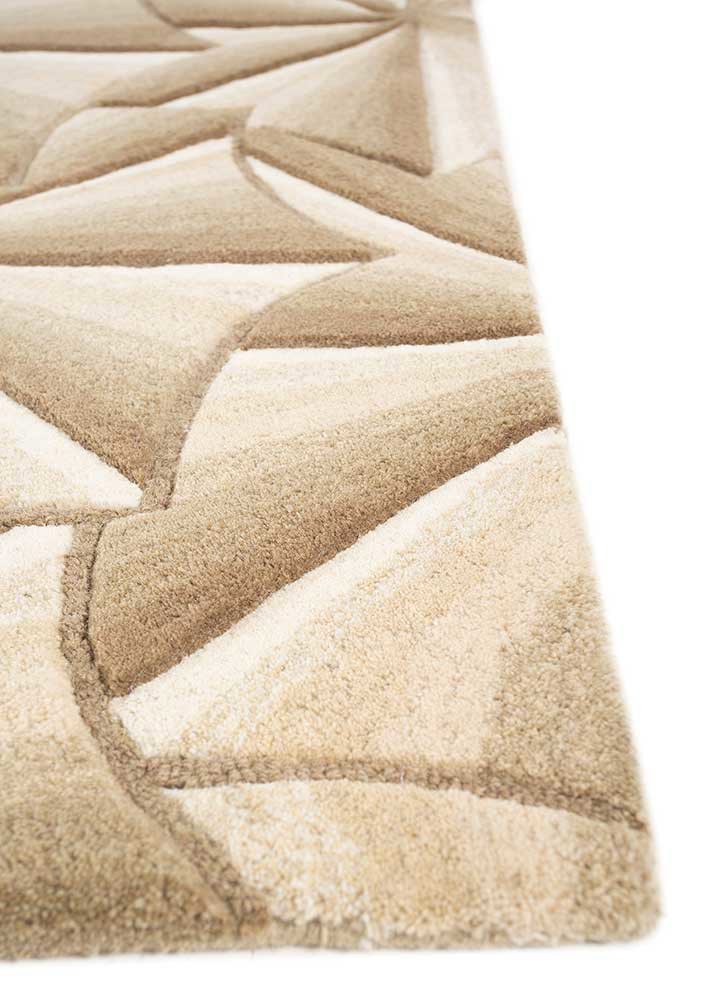 pathways gold wool hand tufted Rug - Corner pathways gold wool hand tufted Rug - Corner