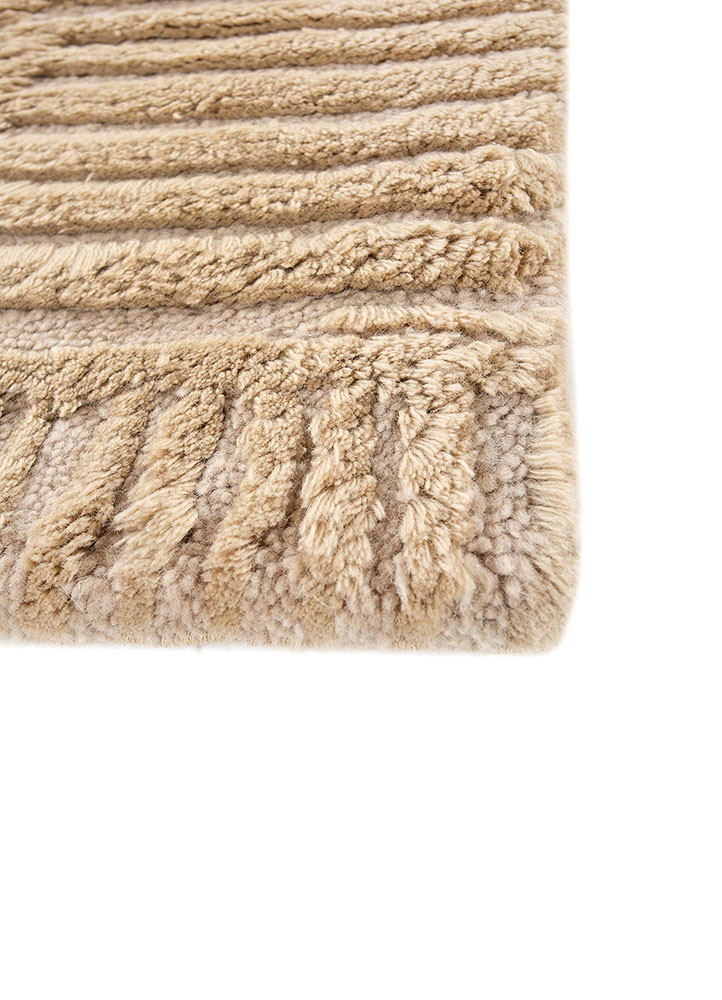 zuri beige and brown wool hand knotted Rug - Corner zuri beige and brown wool hand knotted Rug - Corner