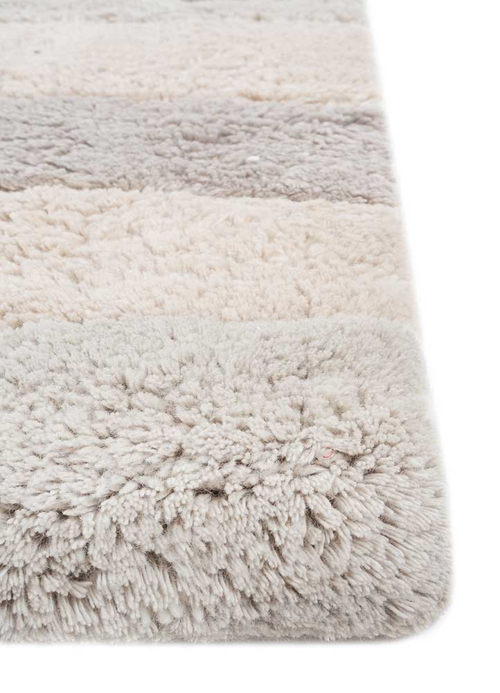 zuri ivory wool hand knotted Rug - Corner zuri ivory wool hand knotted Rug - Corner