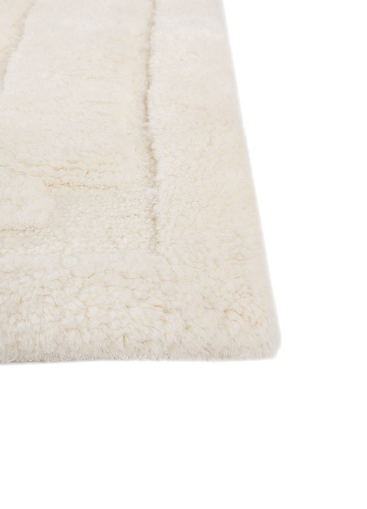 zuri ivory wool hand knotted Rug - Corner zuri ivory wool hand knotted Rug - Corner