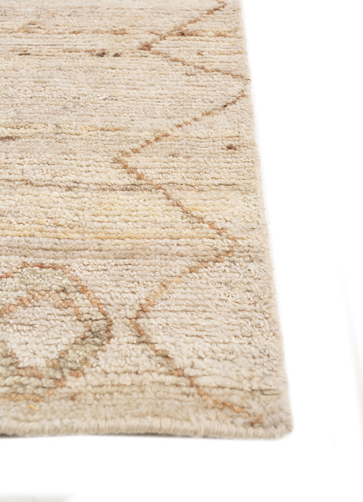 manifest ivory wool hand knotted Rug - Corner manifest ivory wool hand knotted Rug - Corner