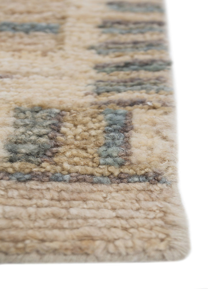 manifest ivory wool hand knotted Rug - Corner manifest ivory wool hand knotted Rug - Corner