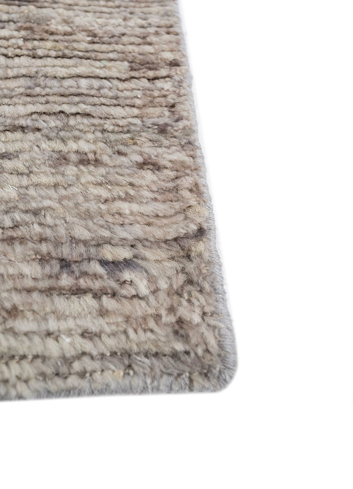 manifest grey and black afghan wool hand knotted Rug - Corner