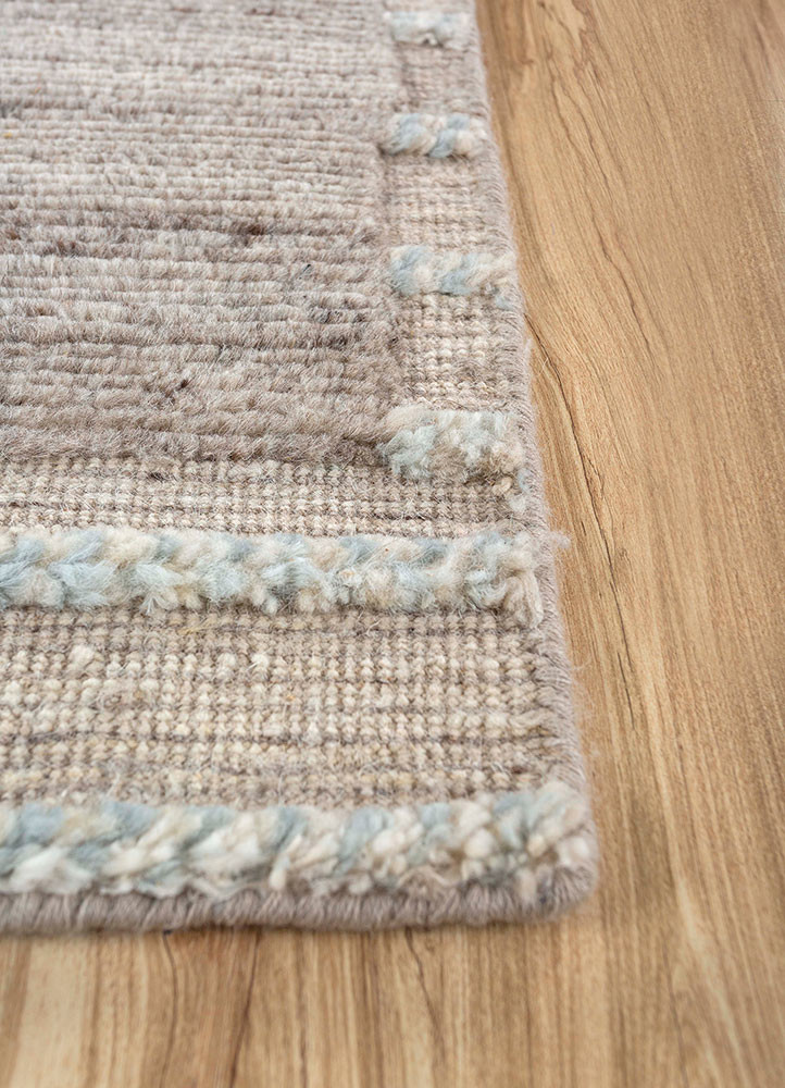manifest beige and brown afghan wool hand knotted Rug - Corner manifest beige and brown afghan wool hand knotted Rug - Corner