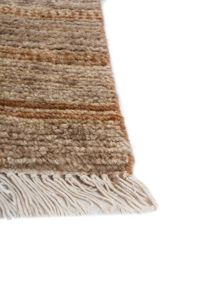 manifest beige and brown afghan wool hand knotted Rug - Corner manifest beige and brown afghan wool hand knotted Rug - Corner