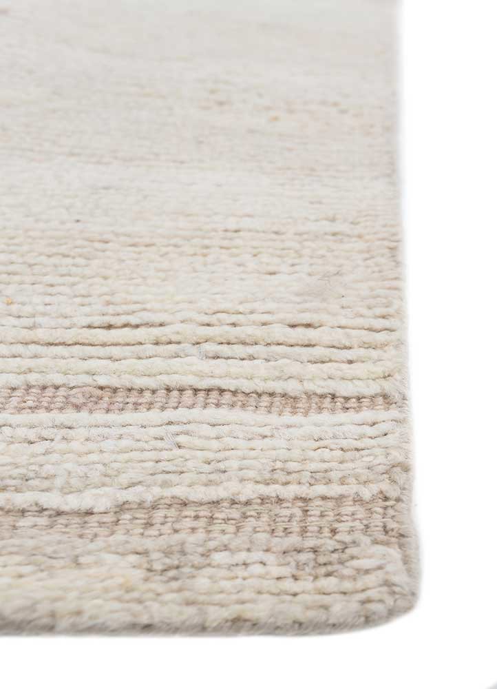 manifest ivory afghan wool hand knotted Rug - Corner