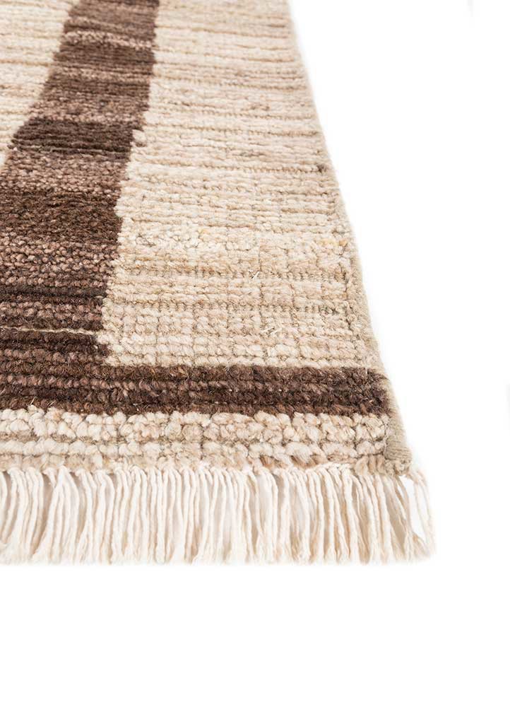 manifest beige and brown afghan wool hand knotted Rug - Corner manifest beige and brown afghan wool hand knotted Rug - Corner