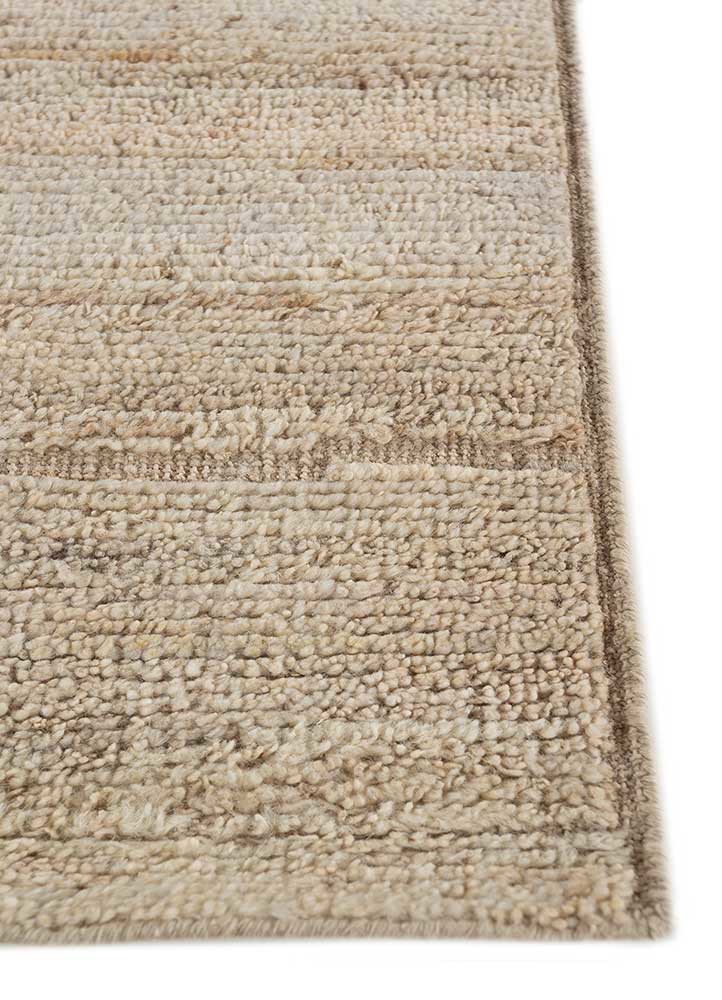 manifest ivory afghan wool hand knotted Rug - Corner