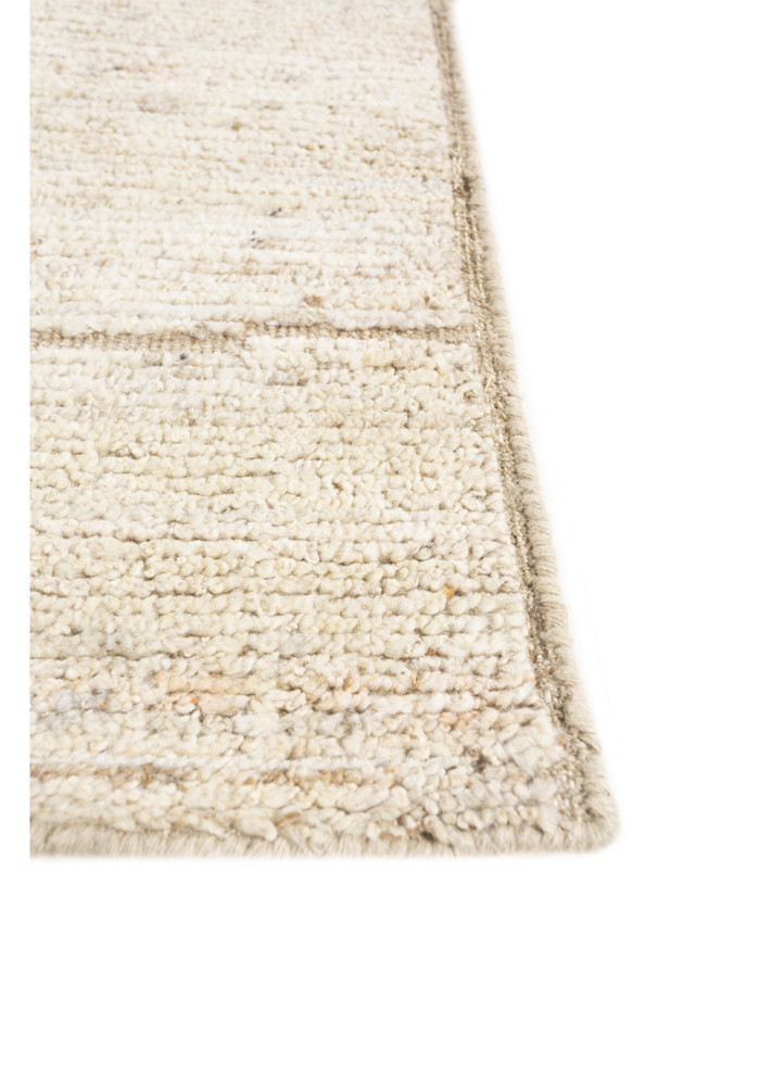manifest ivory afghan wool hand knotted Rug - Corner