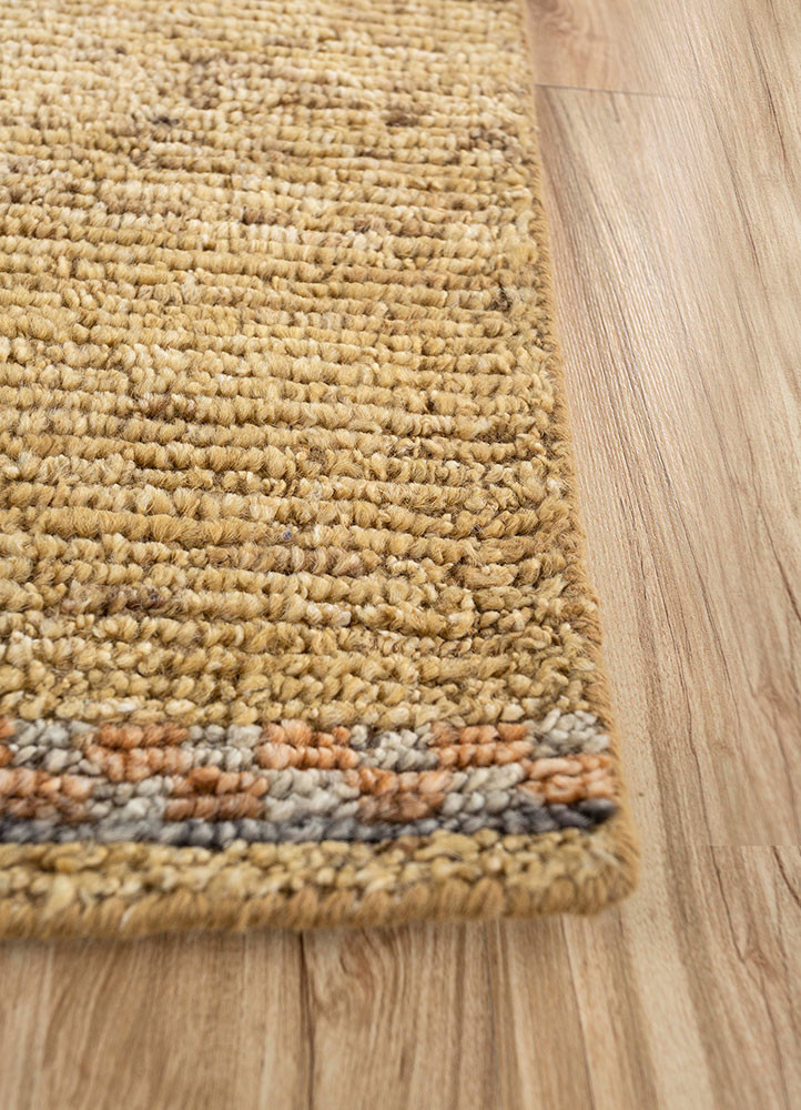 manifest gold afghan wool hand knotted Rug - Corner manifest gold afghan wool hand knotted Rug - Corner