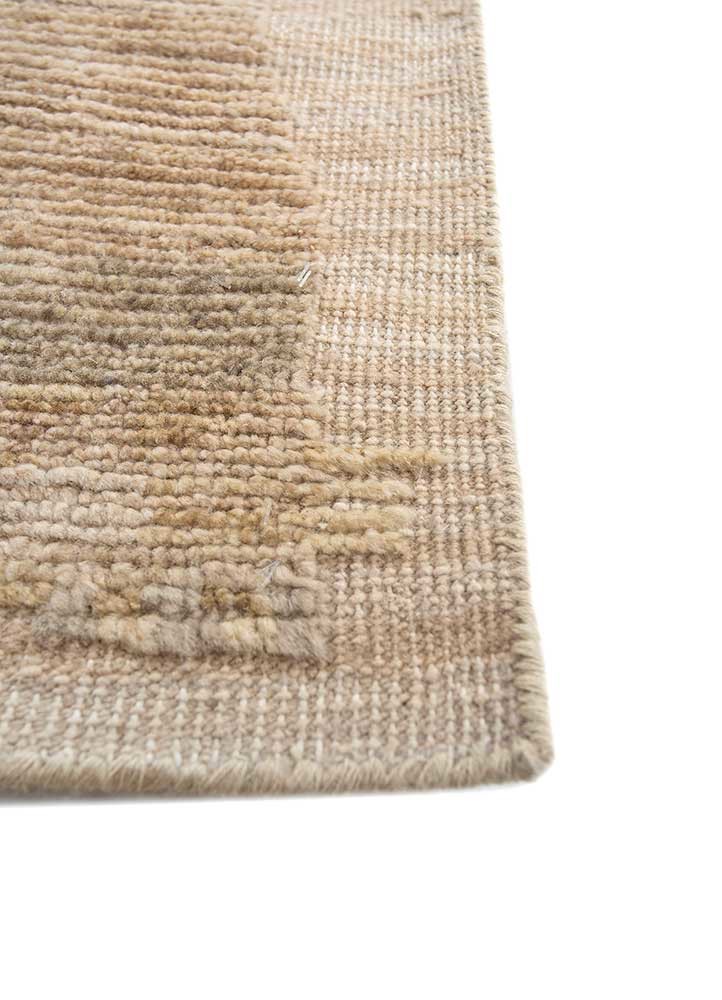 blythe grey and black afghan wool hand knotted Rug - Corner