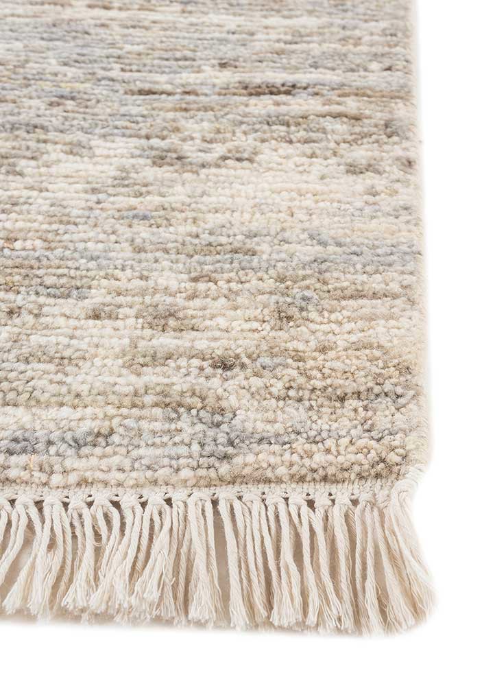 manifest ivory afghan wool hand knotted Rug - Corner