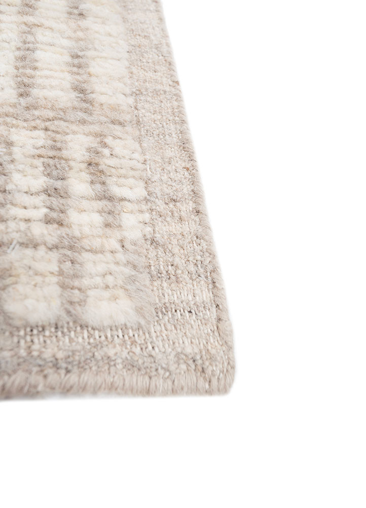manifest ivory wool hand knotted Rug - Corner manifest ivory wool hand knotted Rug - Corner