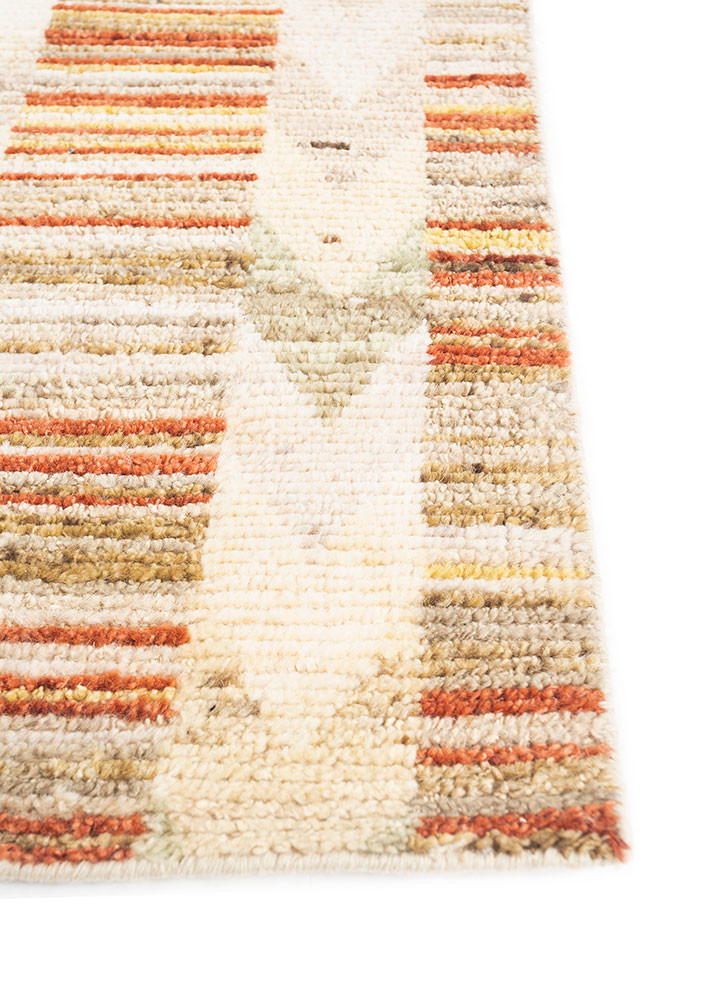 manifest ivory wool hand knotted Rug - Corner manifest ivory wool hand knotted Rug - Corner