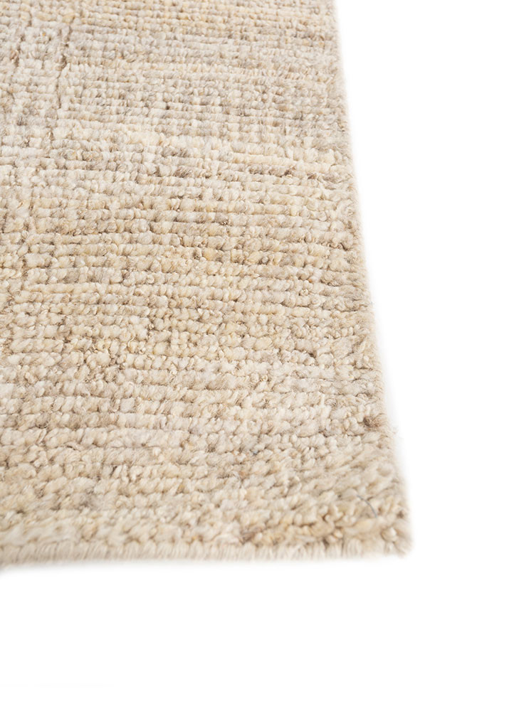 manifest ivory wool hand knotted Rug - Corner manifest ivory wool hand knotted Rug - Corner