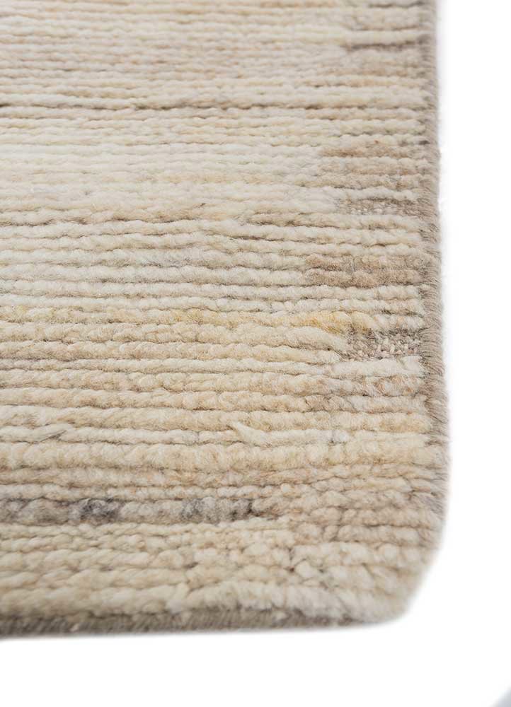 manifest ivory afghan wool hand knotted Rug - Corner