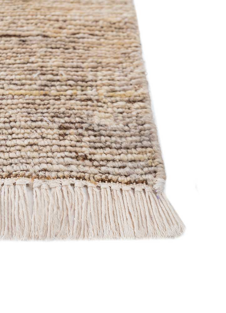 manifest ivory afghan wool hand knotted Rug - Corner
