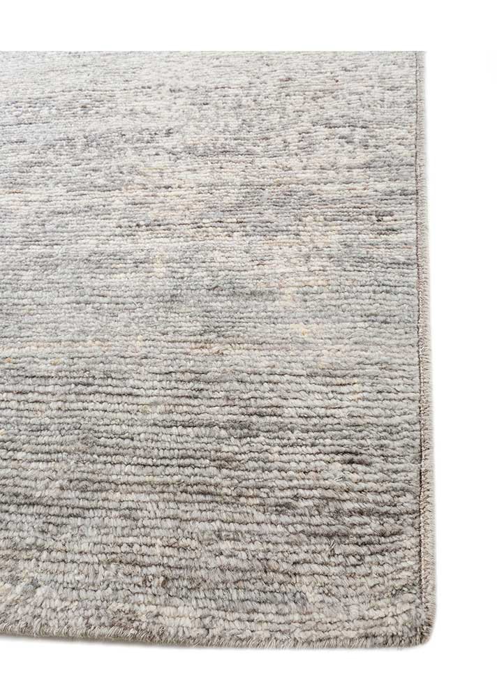 uvenuti ivory afghan wool hand knotted Rug - Corner
