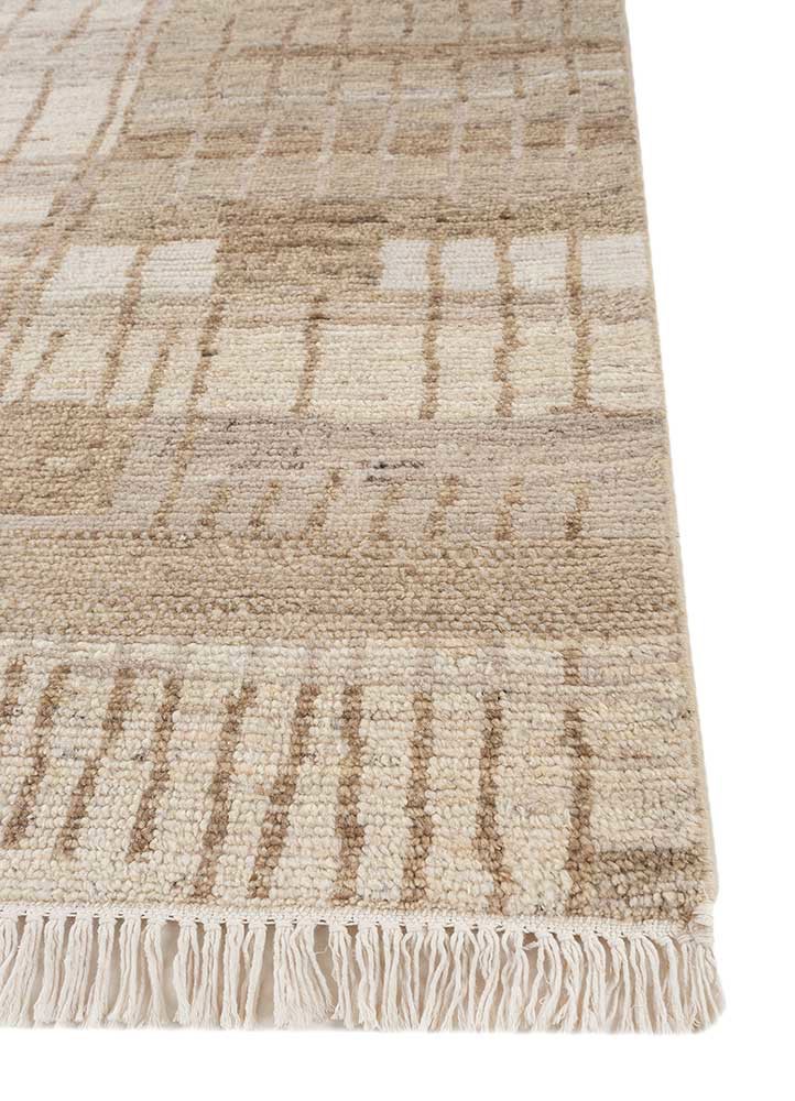 manifest beige and brown afghan wool hand knotted Rug - Corner manifest beige and brown afghan wool hand knotted Rug - Corner