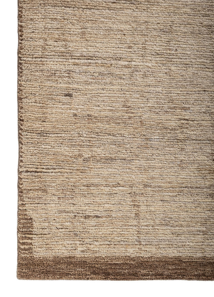 manifest beige and brown wool hand knotted Rug - Corner manifest beige and brown wool hand knotted Rug - Corner