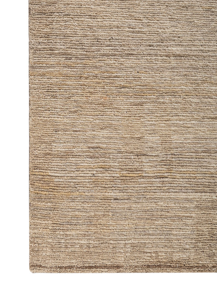 manifest beige and brown wool hand knotted Rug - Corner manifest beige and brown wool hand knotted Rug - Corner