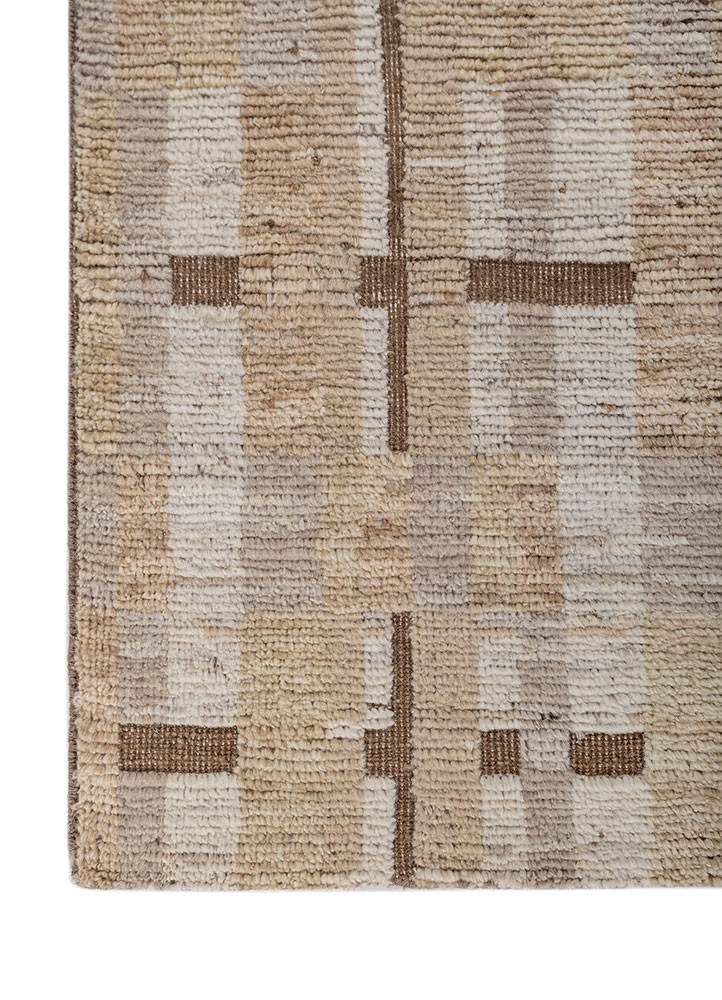 manifest ivory wool hand knotted Rug - Corner manifest ivory wool hand knotted Rug - Corner