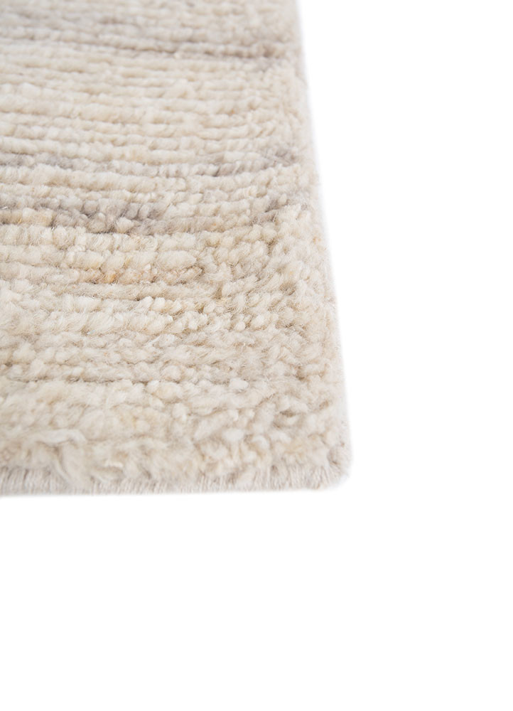 manifest ivory afghan wool hand knotted Rug - Corner