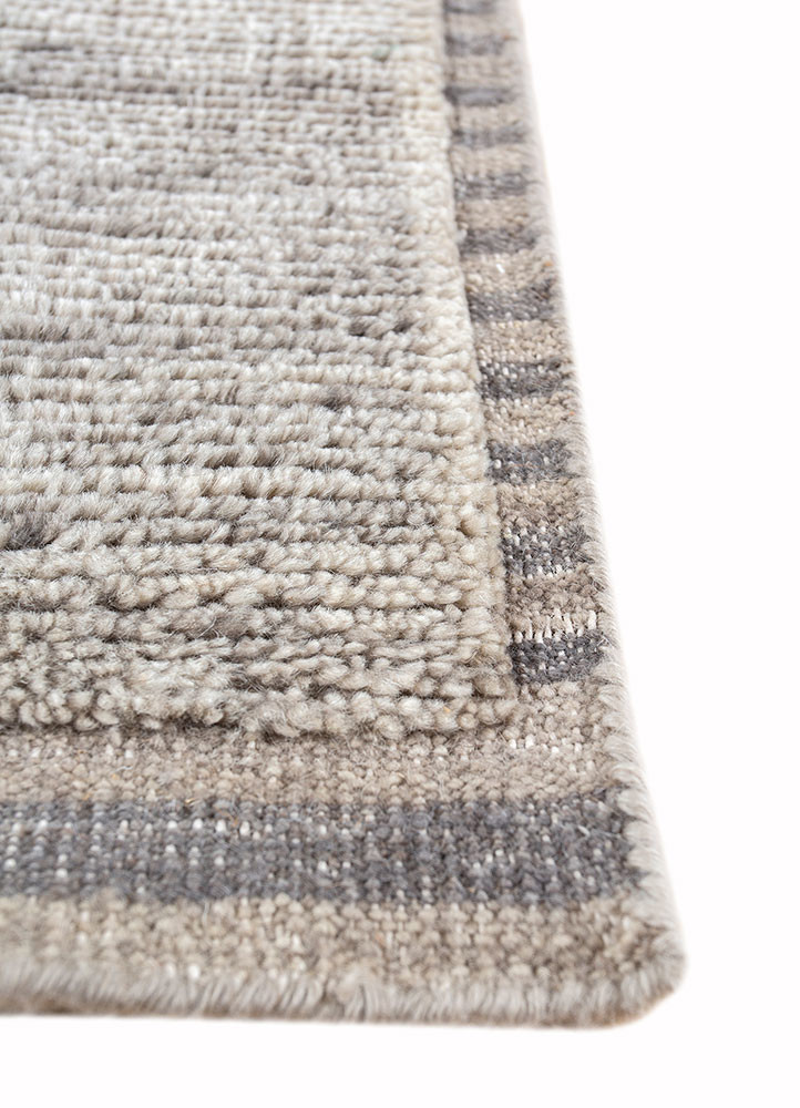 manifest grey and black wool hand knotted Rug - Corner manifest grey and black wool hand knotted Rug - Corner