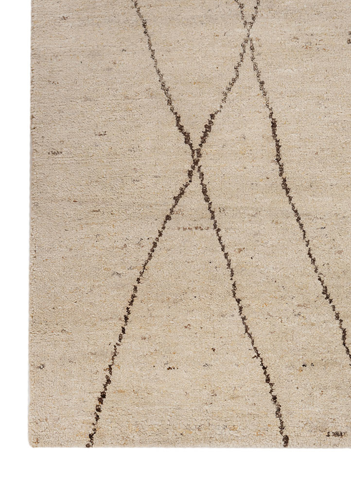 manifest ivory wool hand knotted Rug - Corner manifest ivory wool hand knotted Rug - Corner