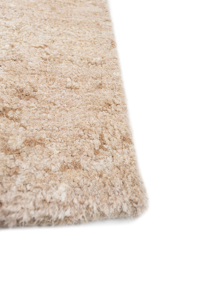 gulmarg beige and brown silk hand knotted Rug - Corner gulmarg beige and brown silk hand knotted Rug - Corner