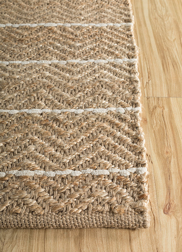 indusbar beige and brown jute and hemp flat weaves Rug - Corner indusbar beige and brown jute and hemp flat weaves Rug - Corner