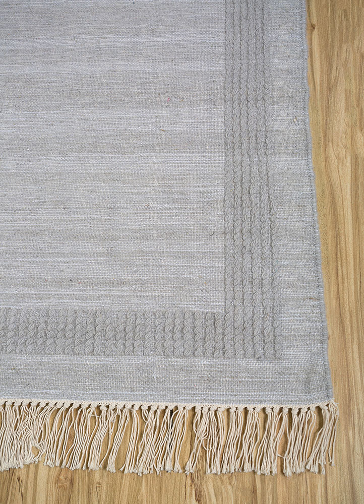 abrash grey and black wool flat weaves Rug - Corner abrash grey and black wool flat weaves Rug - Corner