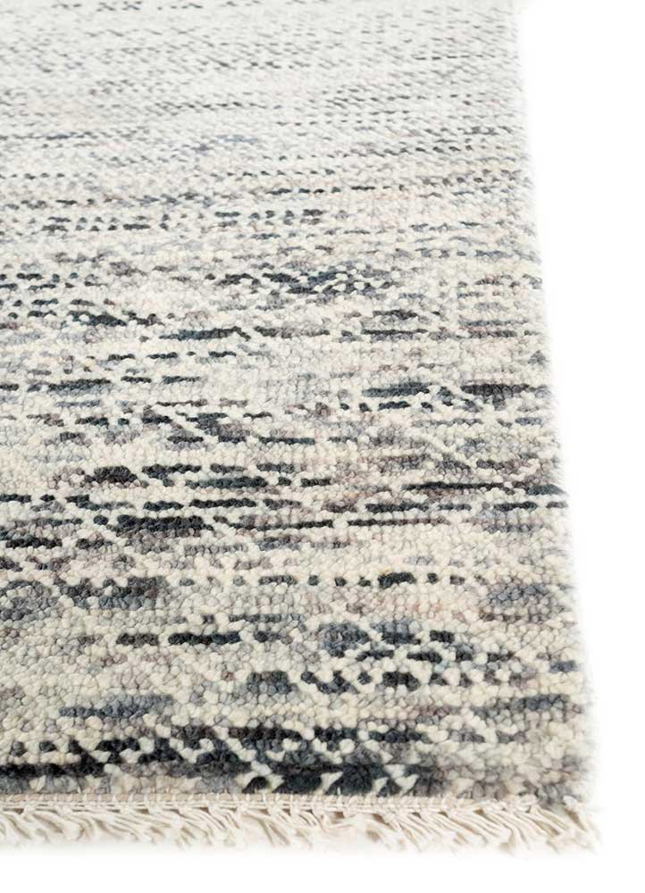 kairos ivory wool hand knotted Rug - Corner kairos ivory wool hand knotted Rug - Corner