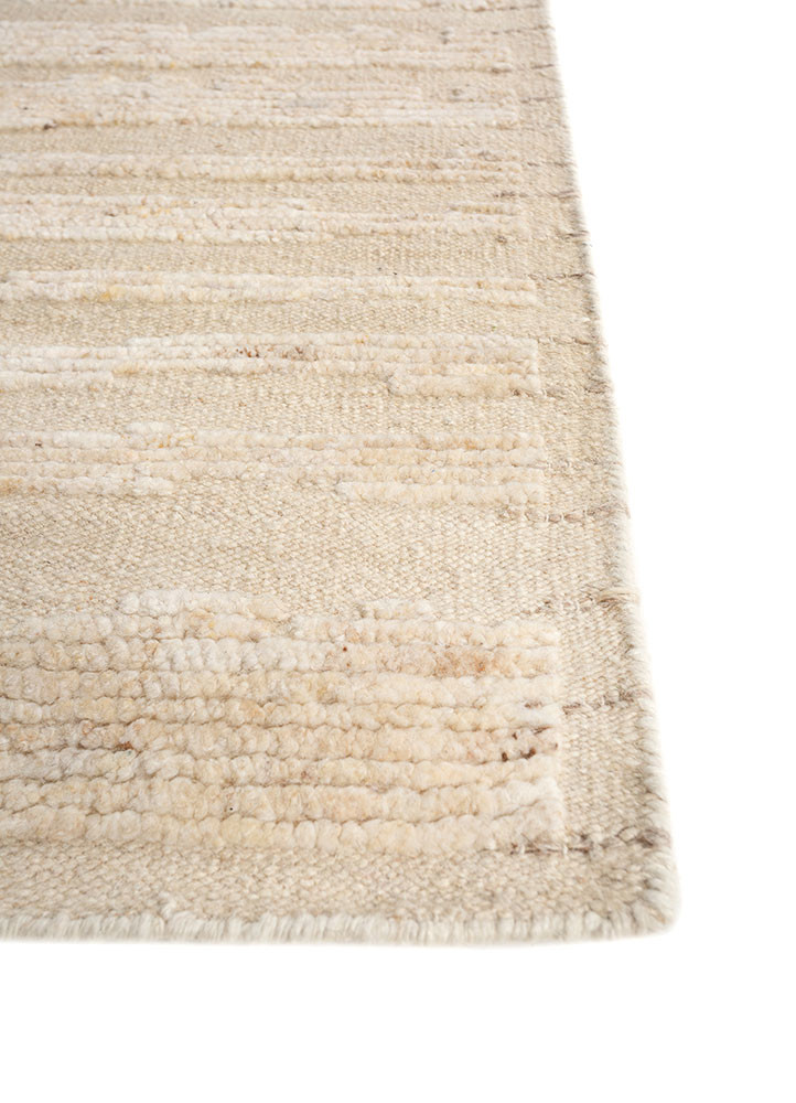 manifest beige and brown wool hand knotted Rug - Corner manifest beige and brown wool hand knotted Rug - Corner