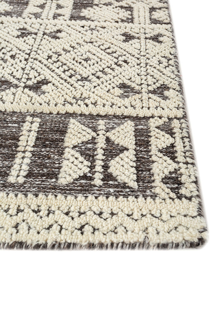 manifest ivory wool hand knotted Rug - Corner manifest ivory wool hand knotted Rug - Corner