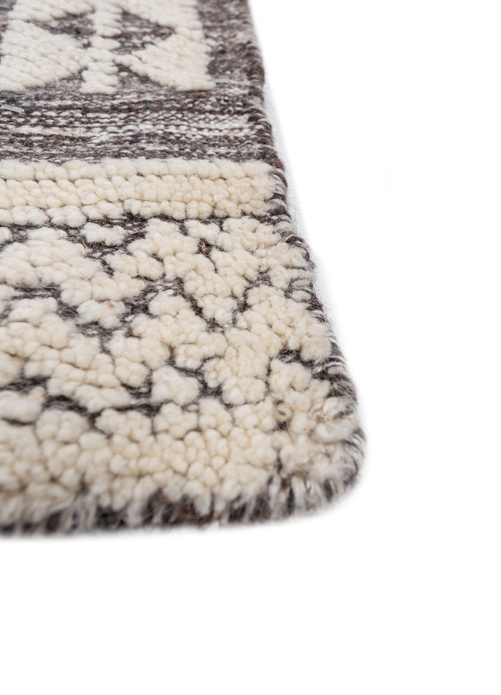 thyme ivory wool hand knotted Rug - Corner thyme ivory wool hand knotted Rug - Corner