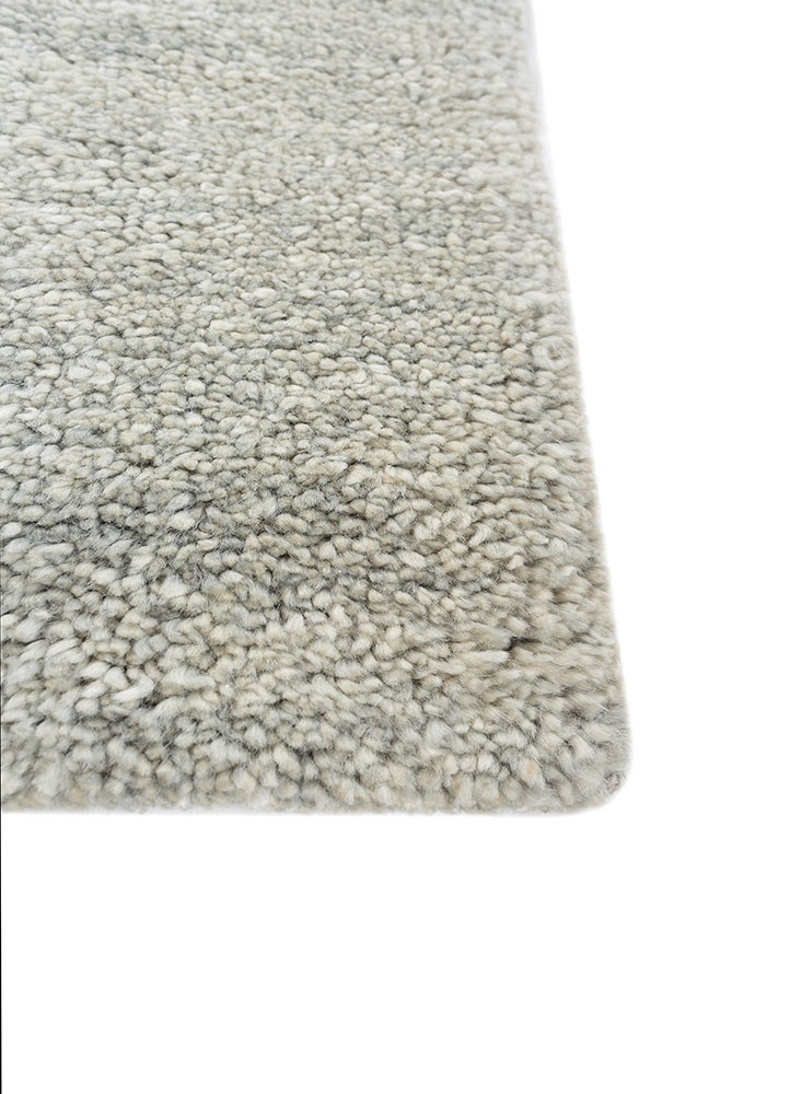 zuri blue wool hand knotted Rug - Corner zuri blue wool hand knotted Rug - Corner
