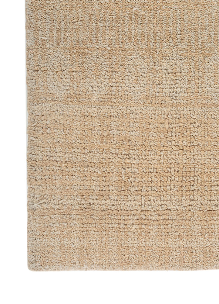 thyme beige and brown wool hand knotted Rug - Corner thyme beige and brown wool hand knotted Rug - Corner