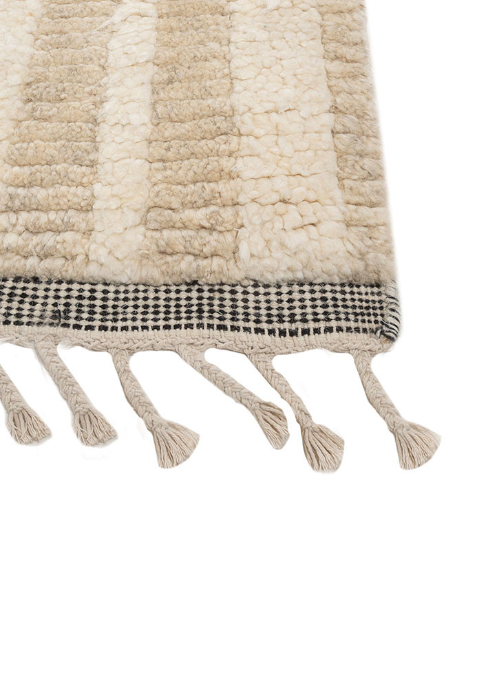 aprezo ivory wool hand knotted Rug - Corner aprezo ivory wool hand knotted Rug - Corner
