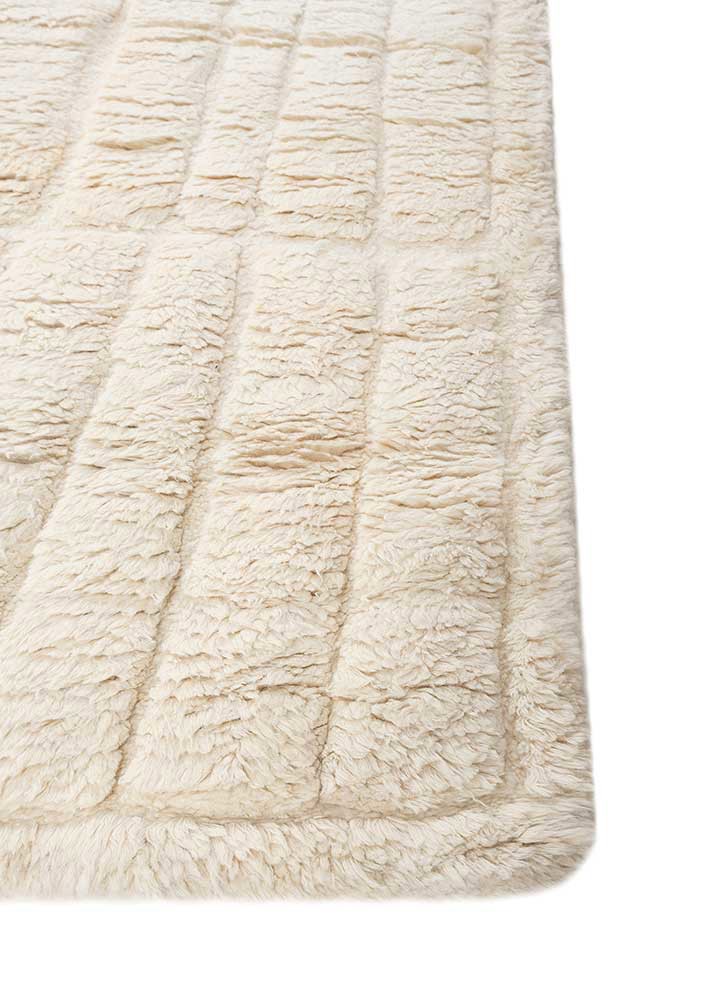 zuri ivory wool hand knotted Rug - Corner zuri ivory wool hand knotted Rug - Corner