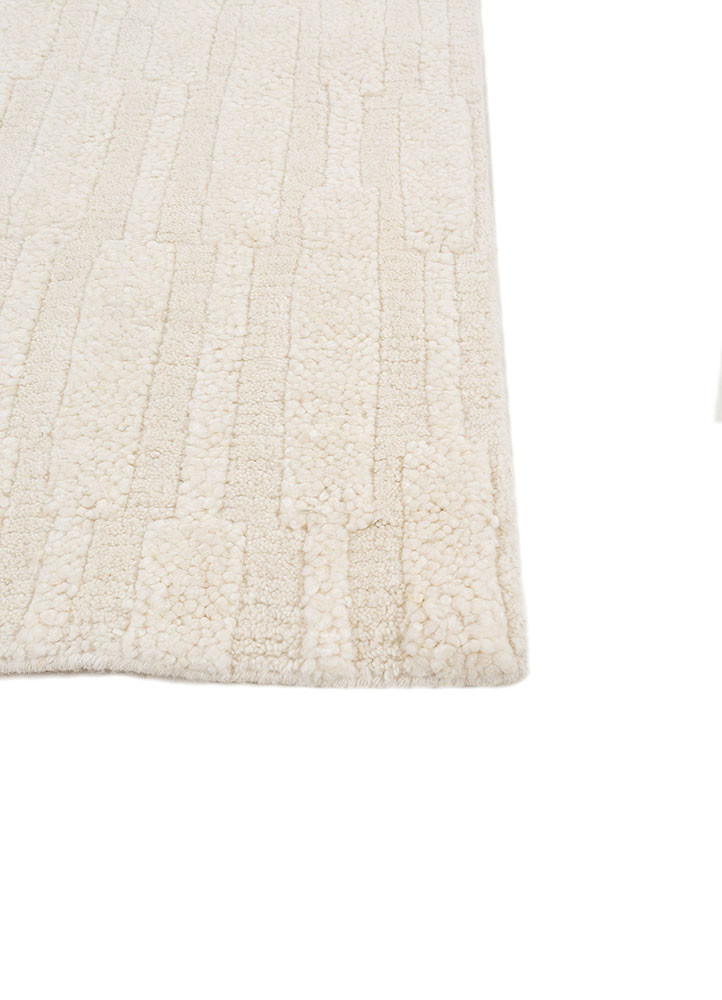 manifest ivory wool hand knotted Rug - Corner manifest ivory wool hand knotted Rug - Corner