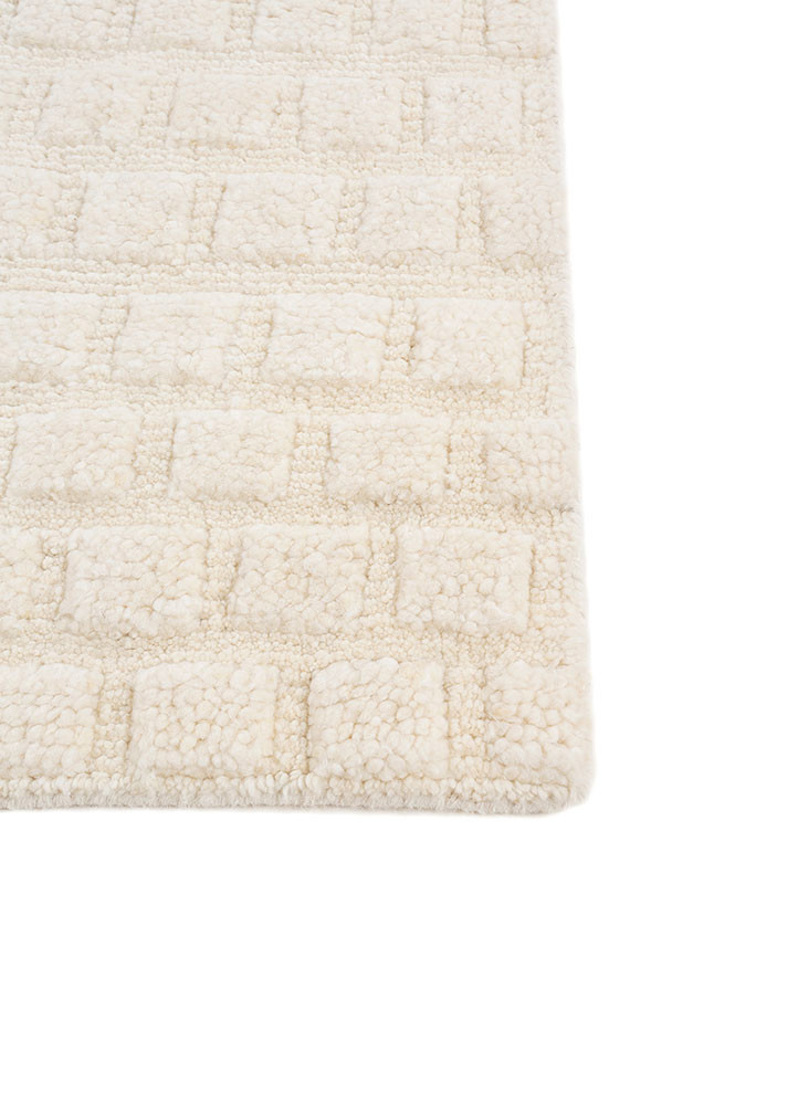 manifest ivory wool hand knotted Rug - Corner manifest ivory wool hand knotted Rug - Corner