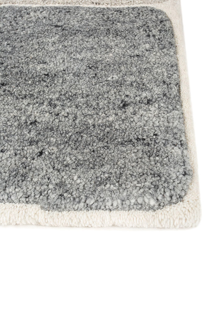 aprezo beige and brown wool hand knotted Rug - Corner aprezo beige and brown wool hand knotted Rug - Corner
