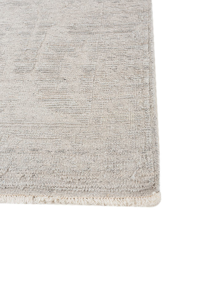 erbe grey and black wool hand knotted Rug - Corner erbe grey and black wool hand knotted Rug - Corner