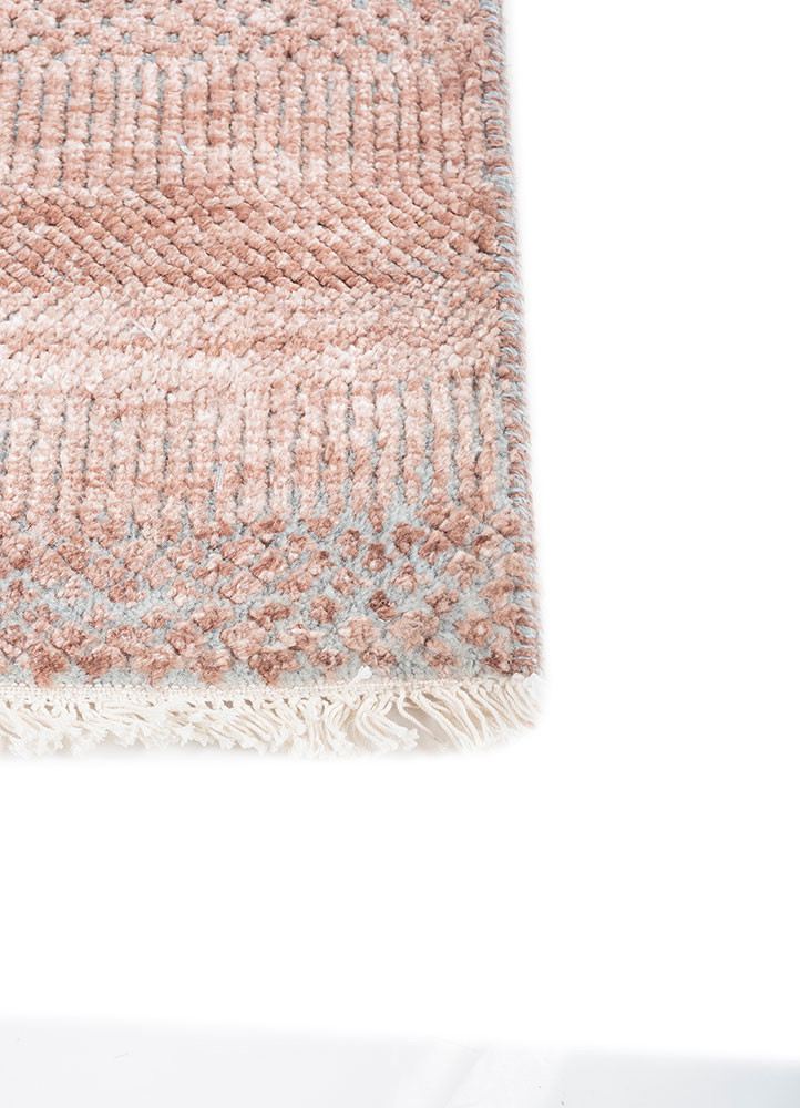 kairos pink and purple wool and viscose hand knotted Rug - Corner kairos pink and purple wool and viscose hand knotted Rug - Corner