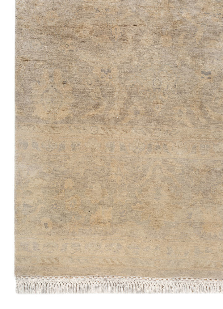 gulmarg grey and black silk hand knotted Rug - Corner gulmarg grey and black silk hand knotted Rug - Corner