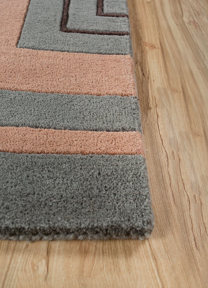 aprezo blue wool hand tufted Rug - Corner aprezo blue wool hand tufted Rug - Corner