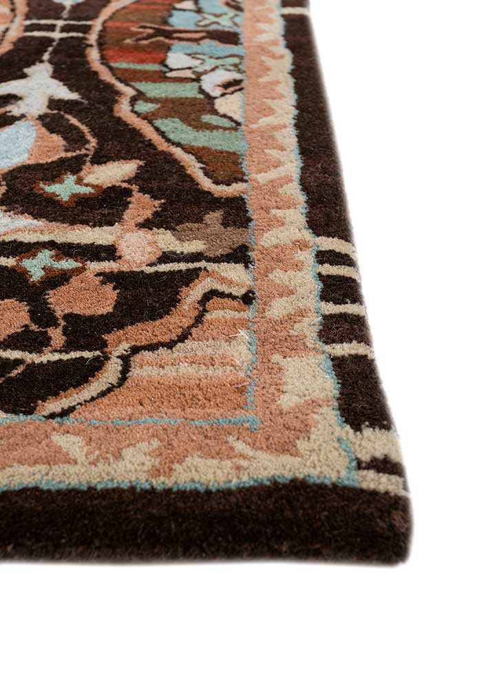 mythos gold wool hand tufted Rug - Corner