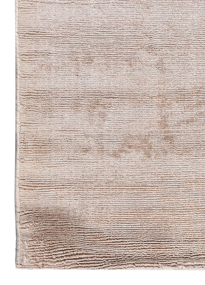 cera beige and brown wool and viscose hand tufted Rug - Corner